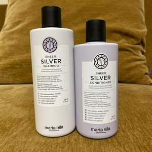 Maria Nila sheer silver set shampoo and conditioner